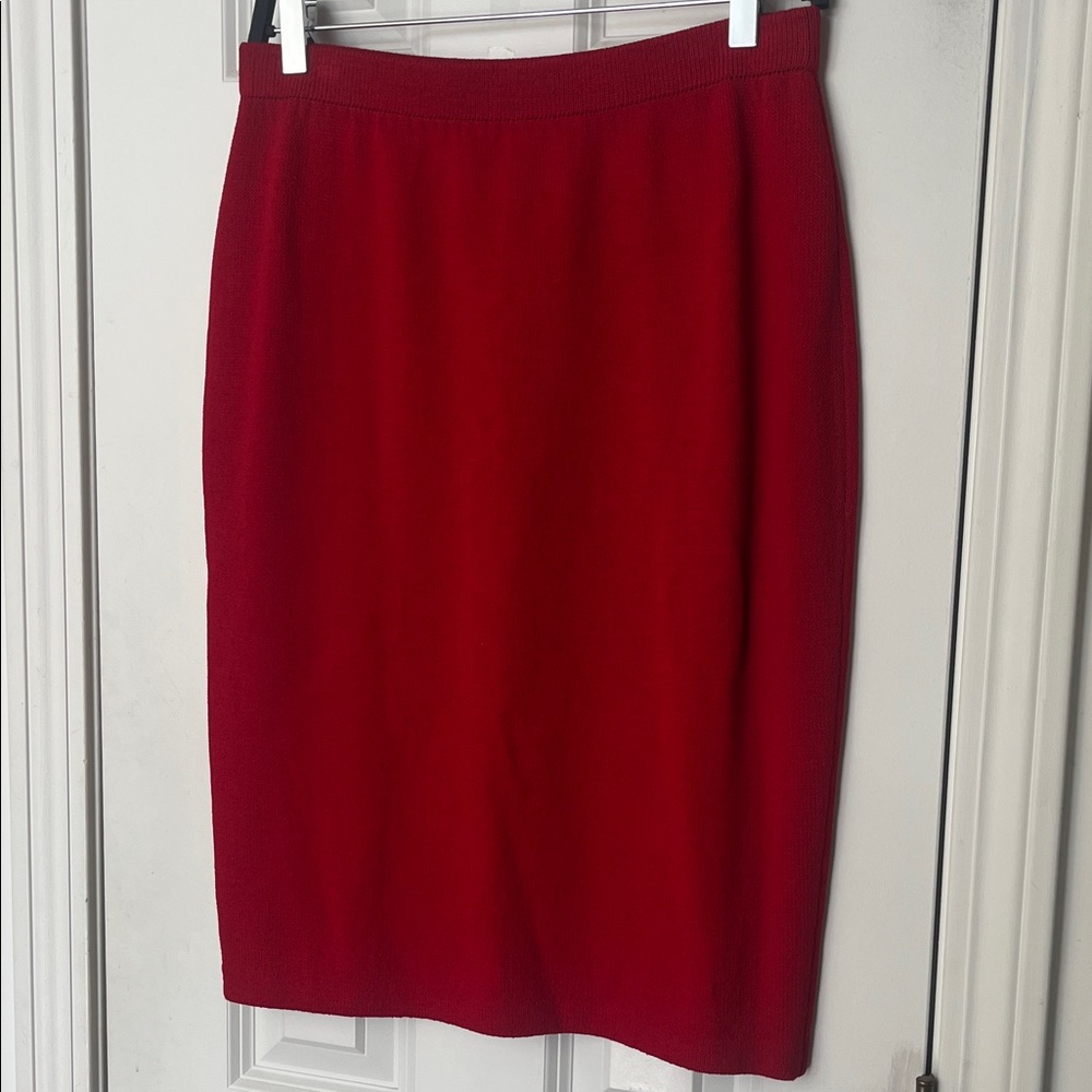 NWOT! St. John Bold Red Pencil Skirt
